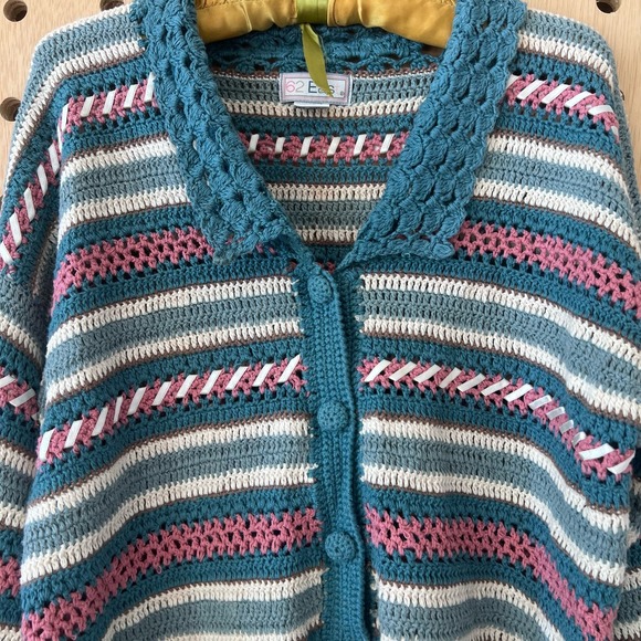 vintage knit cardigan - Picture 2 of 6